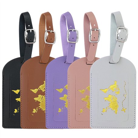 Lot de 5 étiquettes de bagage pour valise