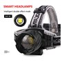 XHP99 Lampe Frontale LED Ultra Puissante 4 Modes Torche Frontale Zoo