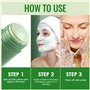 2 Pièce Green Masque Stick, Masque visage thé vert, Masque the vert point noir, Masque nettoyant profond Pour Visage Hydrate Le 