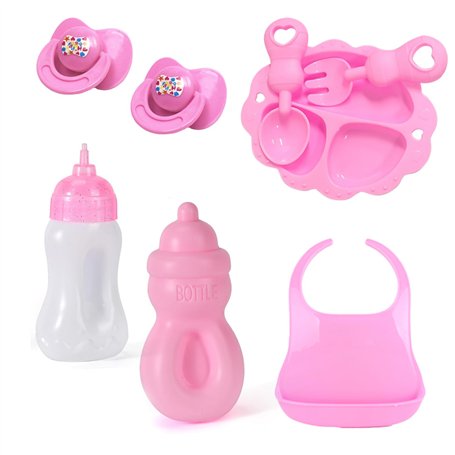 PFLYPF Lot de 8 accessoires d'alimentation pour poupées de bébé