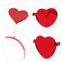TIANNAIT 2pcs bandeau coeur et 2pcs lunettes de fête, lunettes coeur infini bandeau en forme de coeur, saint valentin anniversai