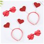 TIANNAIT 2pcs bandeau coeur et 2pcs lunettes de fête, lunettes coeur infini bandeau en forme de coeur, saint valentin anniversai
