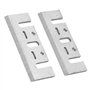 2PCS 3-1/4 Inch Tooling Lames de raboteuse Lame de Rechange pour Raboteuse électrique HSS Lame de Rabot pour Hitachi 1900B