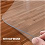Kuyal Tapis de Chaise Transparent pour sols durs Tapis de Sol Transparents Tapis de Protection en Bois/carrelage pour Bureau et 