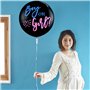 Lot de 2 ballons avec confettis, épingles, autocollants de genre et ruban, 36 pouces Boy ou Girl Surprise Balloons, décoration d