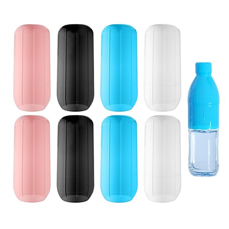 Lot de 8 Pochettes Anti-fuites en Silicone pour Bouteille de Voyage - Anti-poussière et Anti-Fuite pour cosmétiques et Produits