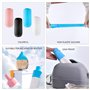 Lot de 8 Pochettes Anti-fuites en Silicone pour Bouteille de Voyage - Anti-poussière et Anti-Fuite pour cosmétiques et Produits 
