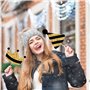 40Pcs Accessoires De Selfie De Bal, Accessoires De Photo De Fête d'anniversaire, Accessoires De Photo Noir Et Or pour Adultes En