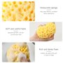 Lot de 4 éponges de bain exfoliantes pour le corps - Pour le bain - Produit de nettoyage pour le corps - Bon effet de nettoyage 