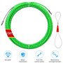 Tire Fil Electrician, 10M Fish Tape Cable Aiguille Electricien Électrique Filetage Guide Fil Conduit avec Tête Flexible de Guida