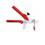 QWORK Pince Sol Localisateur Carrelage, localisateur de carrelage, Installation Outils Pour Entretoises Mur Sol, Rouge