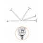 QWORK® 4 Pcs Charnière Pliante Charnière Charniere Meuble pour Table Pliante Murale, Porte Placard, Piano