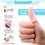 10PCS Gel Finger cot doigtier Protecteur de Doigt Support Couvre-Doigts en Silicone Contre Les Ampoules Idéal pour protéger Les