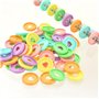 90 PCS Disques en Plastique Disques à Anneaux de Reliure Multicolores Disques d'Extension pour Ajouter des Pages Supplémentaires
