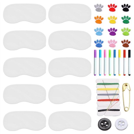 Lot de 10 masques pour les yeux de sommeil