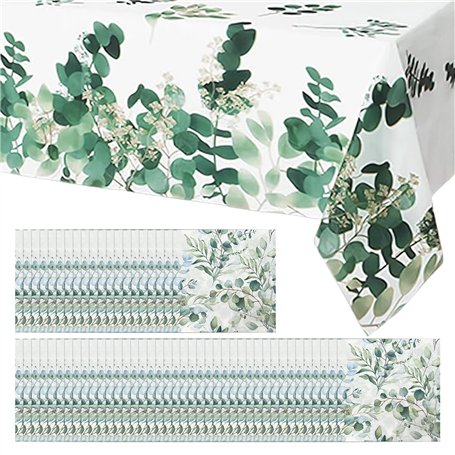 60 Serviettes En Papier Eucalyptus