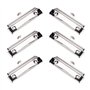 Gativs 10 Pièces Pinces MéTalliques Pince Metal Presse-Papiers Clip Pour Papier Pince Document avec Poignée en Caoutchouc et Tro