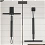 Raclette de Douche 30-140CM, Apritsce Raclette Vitre Telescopique, Noir Raclette Sol, Raclette Salle de Bain pour Fenêtres Netto