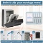 Pfloge Boîte à Clés avec Code & Éclairage – Boite A Clef Murale sécurisée en Alliage d’Aluminium, étanche & résistante aux intem