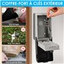 Pfloge Boîte à Clés avec Code & Éclairage – Boite A Clef Murale sécurisée en Alliage d’Aluminium, étanche & résistante aux intem