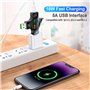 Testeur USB Appareil de Mesure, Vankarr Multimètre Numérique USB Multifonction avec Écran, Testeur USB C pour Tension, Courant,