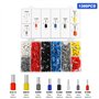 1300 Cosses electriques a Sertir 0.25-10mm²- Pince Sertir Cosse pour Ins
