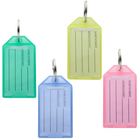 GOYADA Lot de 80 Porte Clef Etiquette Solide
