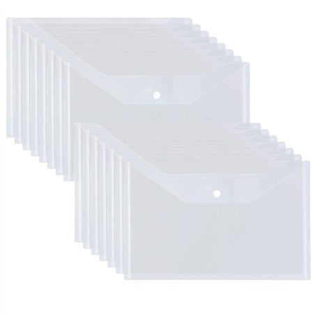 GOYADA Lot de 48 Pochette Porte Document A4 Transparente