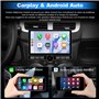 Autoradio 1 din Android 13 Universel Voiture Modèles Écran de 10.6 Pouces Supporte GPS Carplay Android Auto WiFi 4G Bluetooth FM