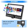Autoradio 1 din Android 13 Universel Voiture Modèles Écran de 10.6 Pouces Supporte GPS Carplay Android Auto WiFi 4G Bluetooth FM