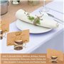 30 Pièce Porte Carte en Bois Porte Menu Mariage Support Menu avec 30 Cartes Papier + 10m Corde Jute Marque Place Bois Stands en