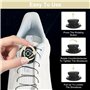 DELAESI Lot de 4 paires de lacets sans nouage - Fermeture rapide - Lacets sans nouage - Lacets élastiques automatiques pour enfa