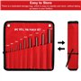 9 Pièces Chasse Goupille, Poinçons à Goupille Cylindrique et Sac de Rangement en Nylon, 1.5mm - 8 mm Chasses-Goupilles pour Répa