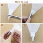 JRSHIRLEYLTD Lot de 100 poches à douille transparentes avec buses et brosse de nettoyage pour décorer, pâtisserie, gâteaux
