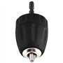 Mandrin Visseuse, 0.8-10mm 3/8"-24UNF Mandrin Porte Foret sans Clé avec Porte Douille Hexagonale 1/4" Accessoires pour Perceuse