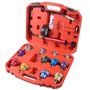 DAYUAN 14PCS Kit de Test de Pression Radiateur Système Testeur Liquide de Refroidissement Auto Outil de Suppression Rouge