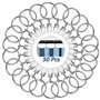 TDDL 50 Pièces Anneaux pour Rideaux, 32mm Anneau Rideau avec Pinces Acier Inoxydable Métal Anneaux Clip Rideau pour Rideaux Déco