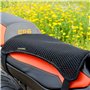 Pelucton Housse de Selle de Moto en Maille Double Couche, Coussin de Siège de Moto Respirant Universelle, Housse de Protection S