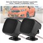 Qiilu Paire de Haut-Parleur, 2pcs Voiture Petit Haut-Parleur carré Fort Audio Musique Tweeter Haut-Parleur 500W
