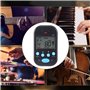 Alomejor Metronome Mini Portable Multifonctionnel Clip sur Beat Tempo pour Piano Guitare Violon Tambour Flûte