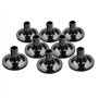 Alomejor 8PCS Manches de cymbale Tambour en Plastique Portable Manches de cymbale Accessoires de Remplacement de cymbale Longue
