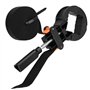 6M réglable coin pince bande sangle en nylon 4 mâchoires support de cadre photo outil de travail du bois (noir)