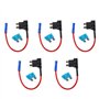 Mintice 5 Pièces 12V 24V Add A Circuit Porte-Fusible Adaptateur Fusible de Voiture Ajouter un Circuit ATM ACU Tap Fusible Lame S