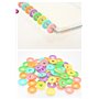 Bessy shop 90 Pièces Disques en Plastique Disques à Anneaux de Reliure Multicolores Disques d'Extension pour Ajouter des Pages S
