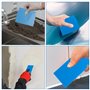 WOLMIK Lot de 4 couteaux à mastic en plastique multifonction pour lisser les surfaces, remplir, écrémer et gratter doucement les