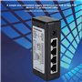 Commutateur PoE 4 Ports, Adaptateur/injecteur Poe, injecteur d'alimentation PoE DC 12V-48V Adaptateur Ethernet PoE IEEE 10/100 M