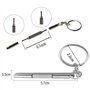 Petit tournevis à deux bouts de poche pour vos lunettes de vue ou de soleil en porte clefs,2pcs.