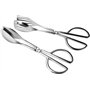 Oumuik Lot de 2 pinces de service en acier inoxydable, adaptées pour salade, pâtisserie, buffet, sucré