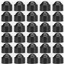 Cache-écrous M5 pour clé de 8 Anthracite 30 pcs capuchons de protection pour vis Cache-vis noir en plastique