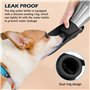 Gourde pour chien - 750 ml - En acier inoxydable - Pliable à 180° - Bouteille d'eau portable pour chien - Pour la marche, les pa